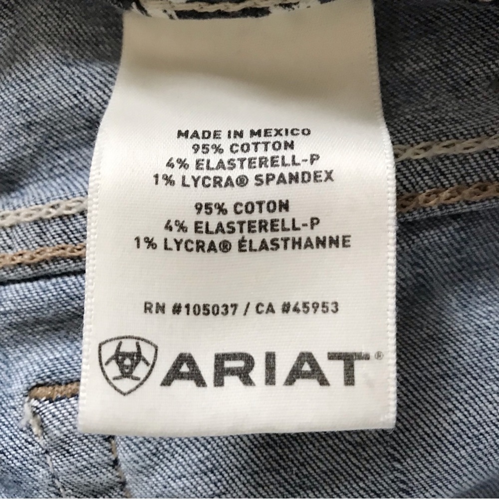 Ariat R.E.A.L. Mid Rise Stretch Ella Double Outseam Skinny Jean Size 27S Western - Picture 12 of 16